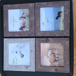Set of 4 horse decor art